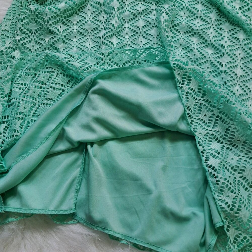 Cal Style NEW Crochet Lace Flutter Tunic Top Size Large - Picture 6 of 11